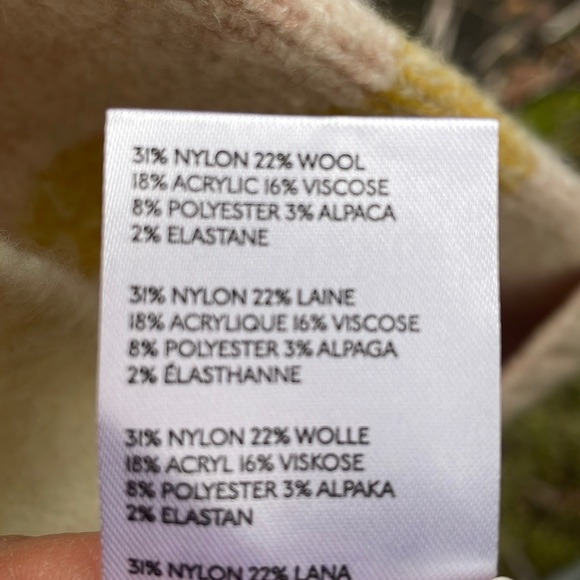 ANTHROPOLOGIE MULTI COLORED TUNIC WOOL / ALPACA  SWEATER - L - NEW ! - Picture 6 of 7